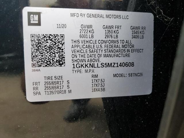 2021 GMC Acadia At4 VIN: 1GKKNLLS5MZ140608 Lot: 53988074