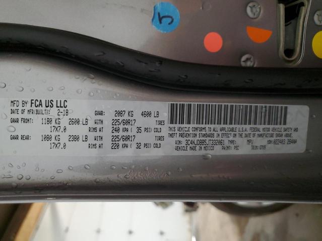 2018 Jeep Compass Latitude VIN: 3C4NJDBB5JT332061 Lot: 55813594