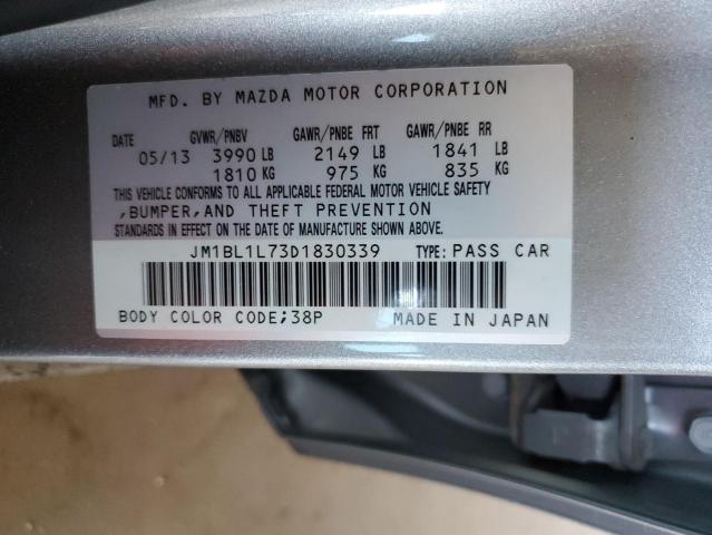 VIN JM1BL1L73D1830339 2013 Mazda 3, I no.12