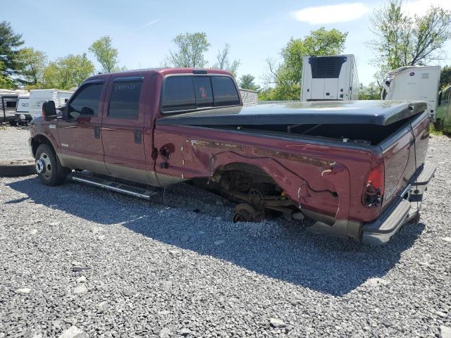 FORD F350 SUPER 2006 burgundy crew pic diesel 1FTWW33P16EC55299 photo #3