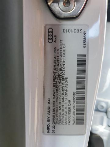 2023 AUDI E-TRON GT WAUCJBFW4P7000163