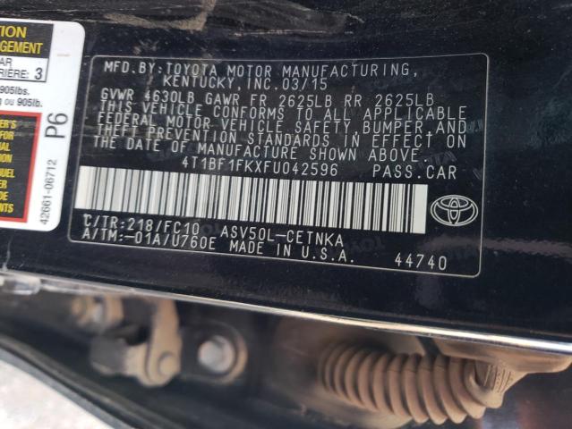 VIN 4T1BF1FKXFU042596 2015 Toyota Camry, LE no.13