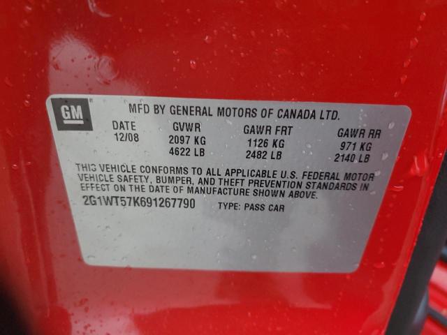 2009 Chevrolet Impala 1Lt VIN: 2G1WT57K691267790 Lot: 54248434