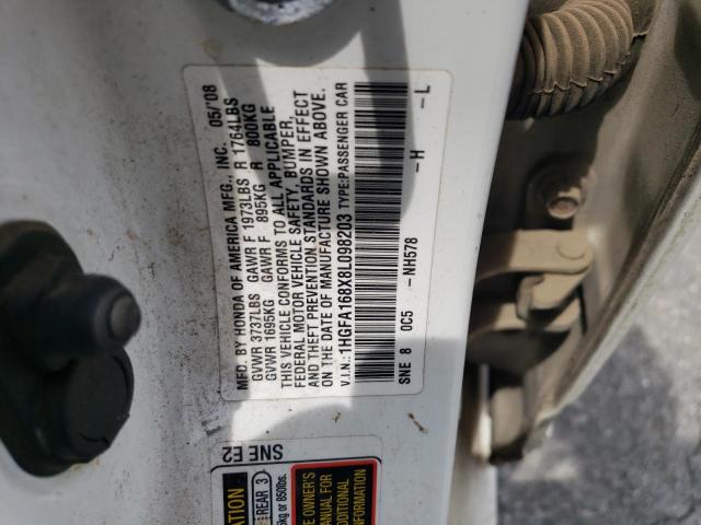 2008 Honda Civic Ex VIN: 1HGFA168X8L098203 Lot: 55521584