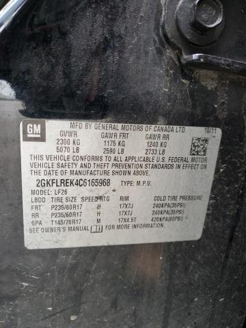 2012 GMC Terrain Sle VIN: 2GKFLREK4C6165968 Lot: 53365404