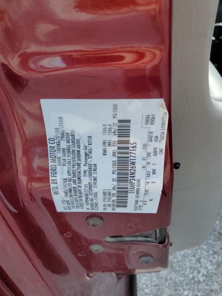 1FAHP34N26W177165 2006 Ford Focus Zx4