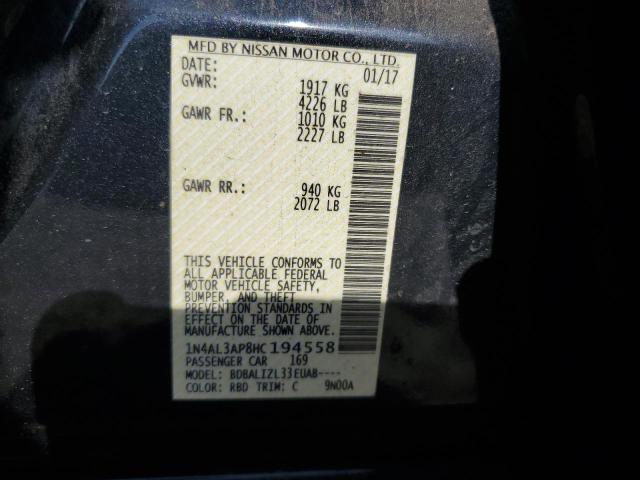 2017 NISSAN ALTIMA 2.5 - 1N4AL3AP8HC194558