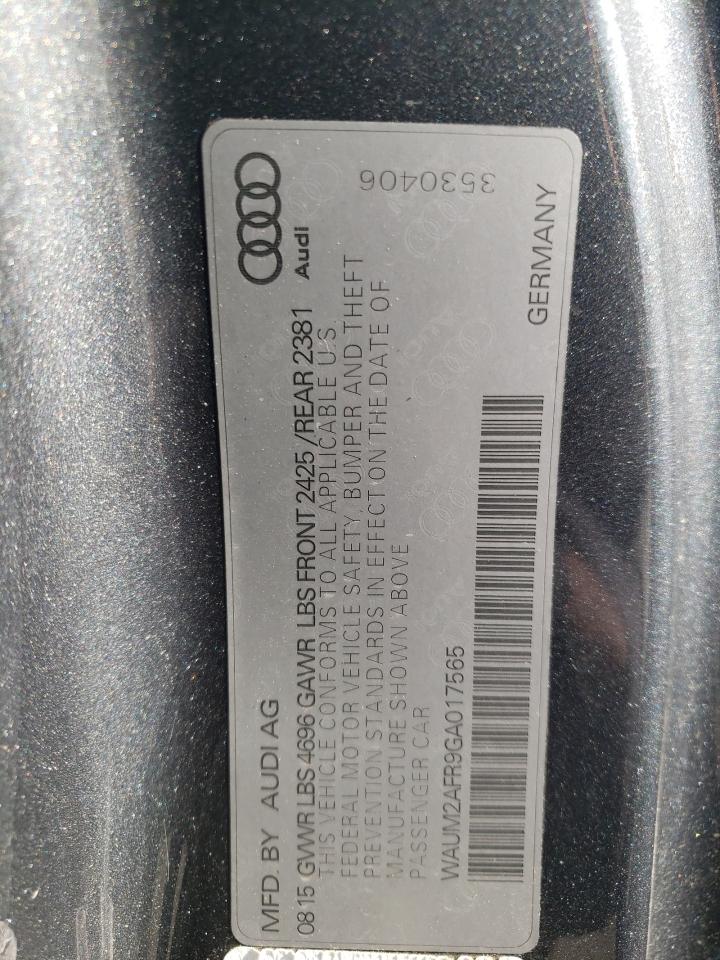 WAUM2AFR9GA017565 2016 Audi A5 Premium Plus S-Line