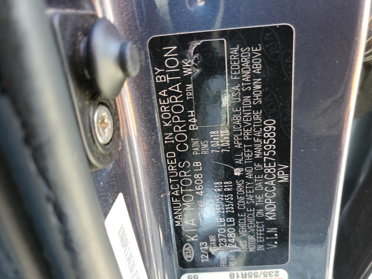 KNDPCCAC8E7595890 2014 Kia Sportage Ex