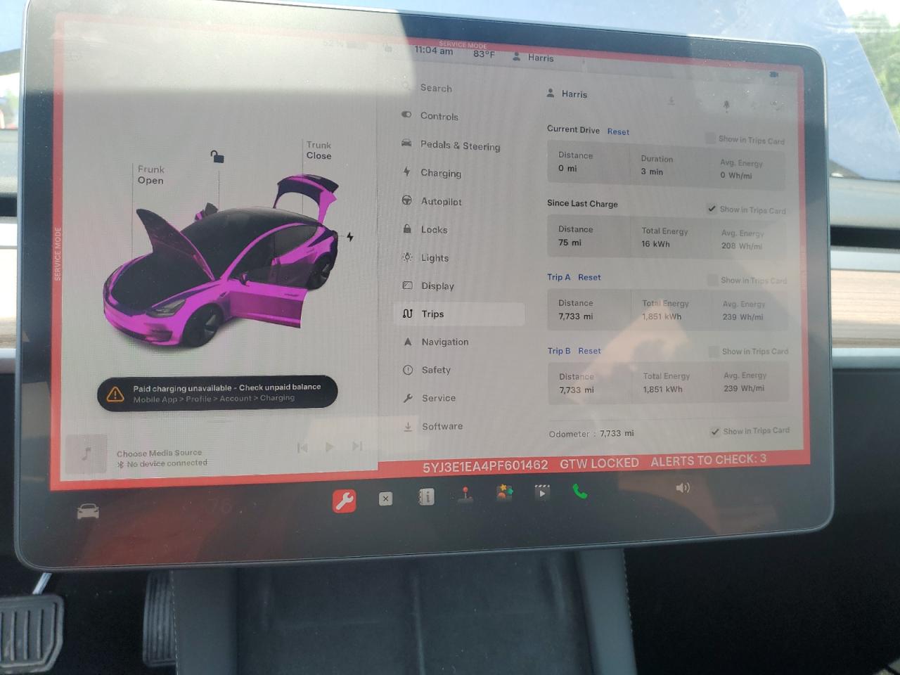 5YJ3E1EA4PF601462 2023 Tesla Model 3