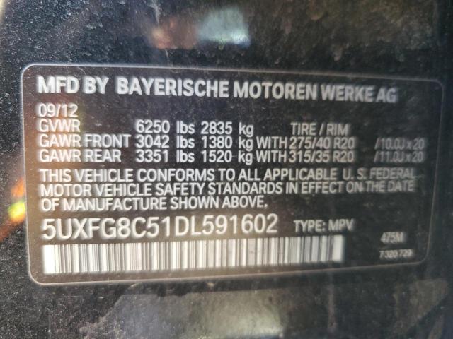 VIN 5UXFG8C51DL591602 2013 BMW X6, Xdrive50I no.13