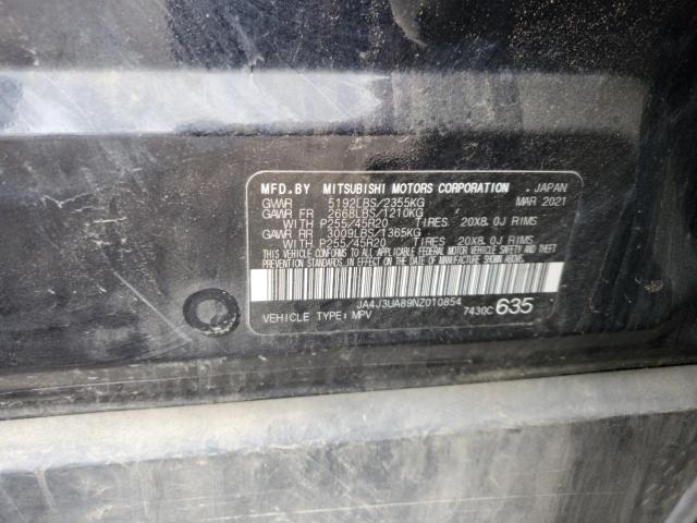 2022 Mitsubishi Outlander Se VIN: JA4J3UA89NZ010854 Lot: 57090014