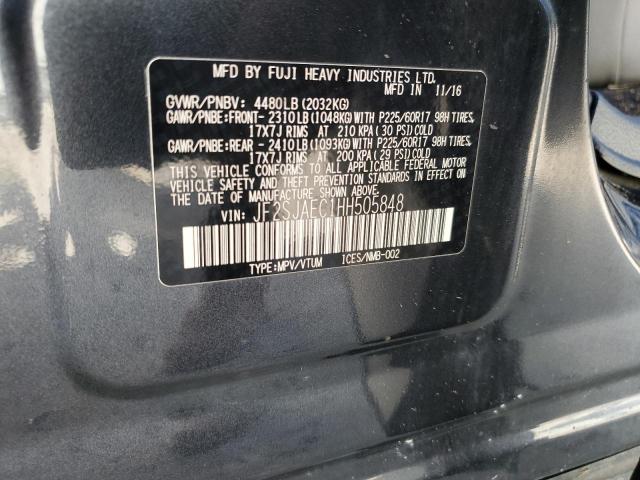 2017 Subaru Forester 2.5I Premium VIN: JF2SJAEC1HH505848 Lot: 54848834