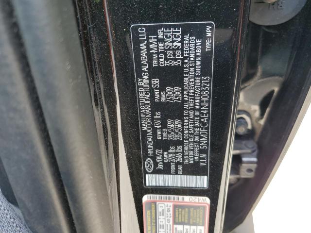 2022 Hyundai Tucson Sel VIN: 5NMJFCAE4NH083213 Lot: 55173484