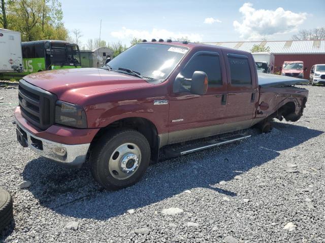 FORD F350 SUPER 2006 burgundy crew pic diesel 1FTWW33P16EC55299 photo #1