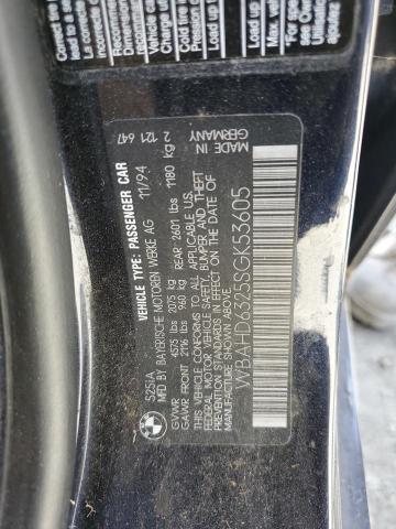 1995 BMW 525 I Automatic VIN: WBAHD6325SGK53605 Lot: 55972524