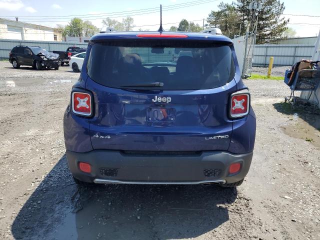 2016 Jeep Renegade Limited VIN: ZACCJBDT4GPC65504 Lot: 54303144