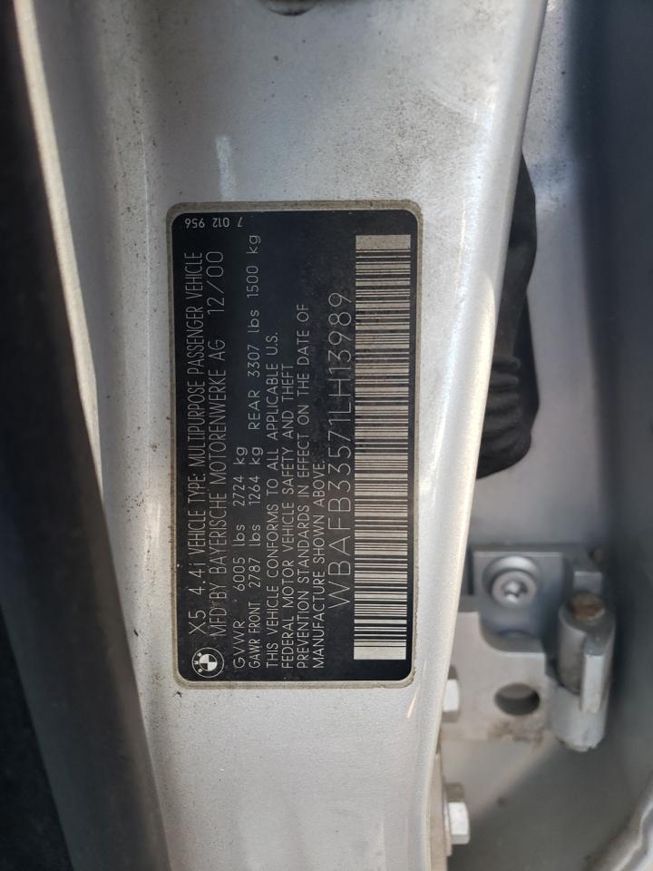 WBAFB33571LH13989 2001 BMW X5 4.4I
