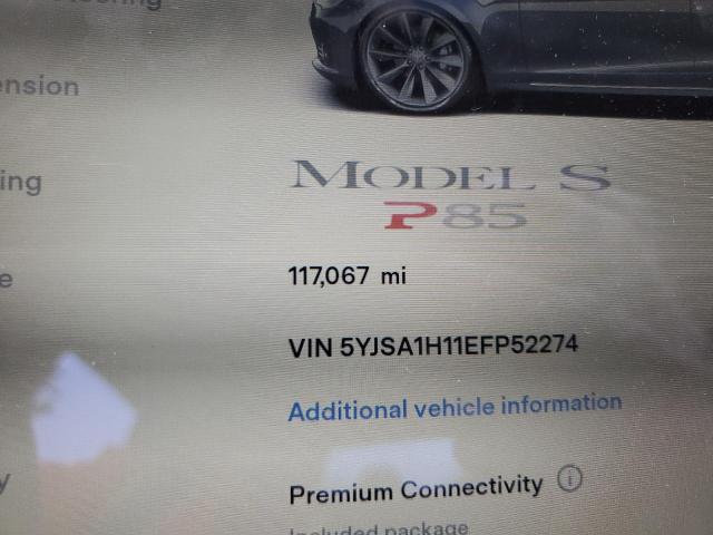 2014 Tesla Model S VIN: 5YJSA1H11EFP52274 Lot: 53818714