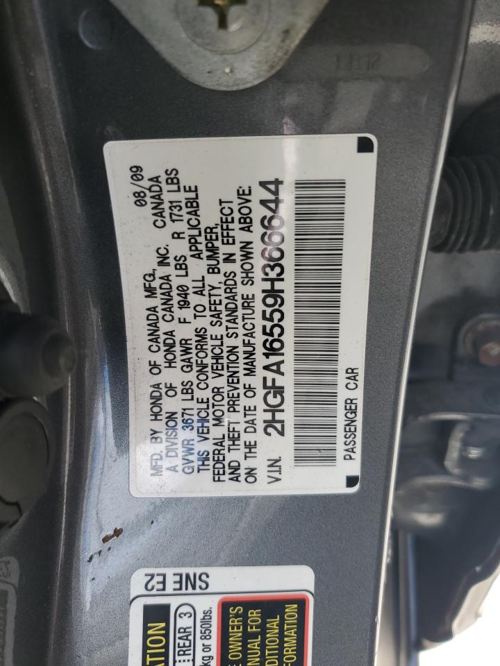 2HGFA16559H366644 2009 Honda Civic Lx