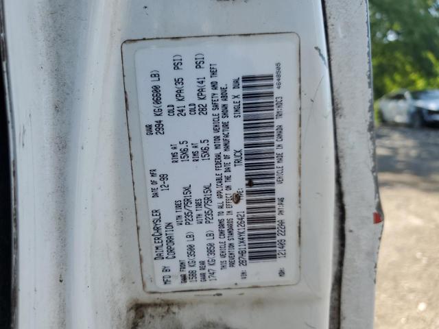 2000 Dodge Ram Van B1500 VIN: 2B7HB11X4YK126421 Lot: 56043094