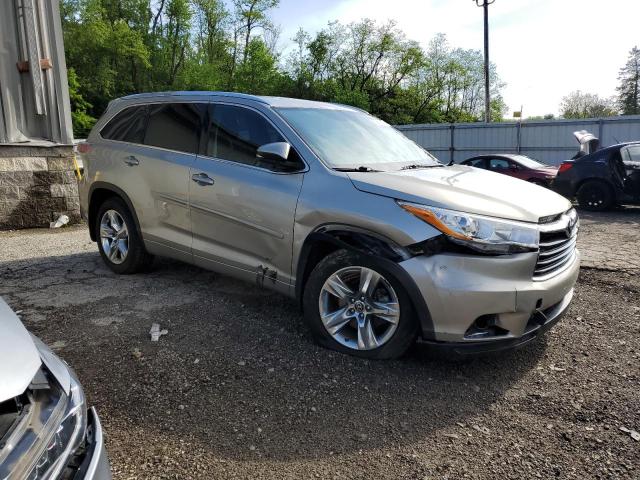 2016 Toyota Highlander Limited VIN: 5TDDKRFH9GS318137 Lot: 54215104