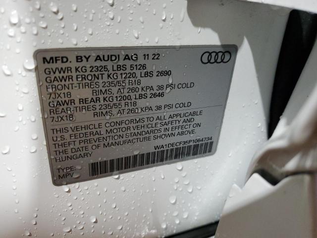 2023 Audi Q3 Premium S Line 45 VIN: WA1DECF35P1064734 Lot: 56953834