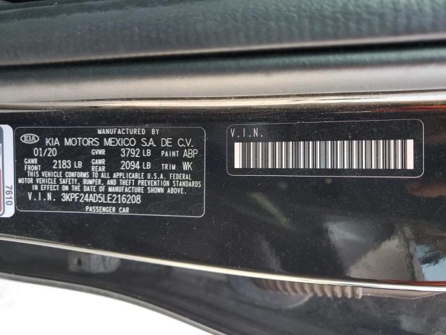 2020 Kia Forte Fe VIN: 3KPF24AD5LE216208 Lot: 53827084