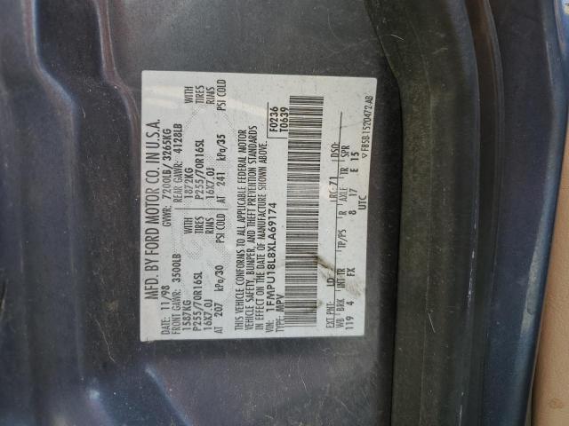 1999 Ford Expedition VIN: 1FMPU18L8XLA69174 Lot: 51510864