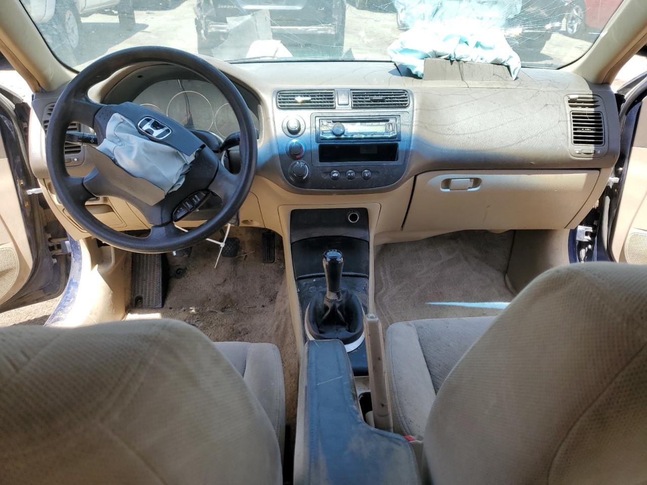 1HGEM215X3L000639 2003 Honda Civic Lx