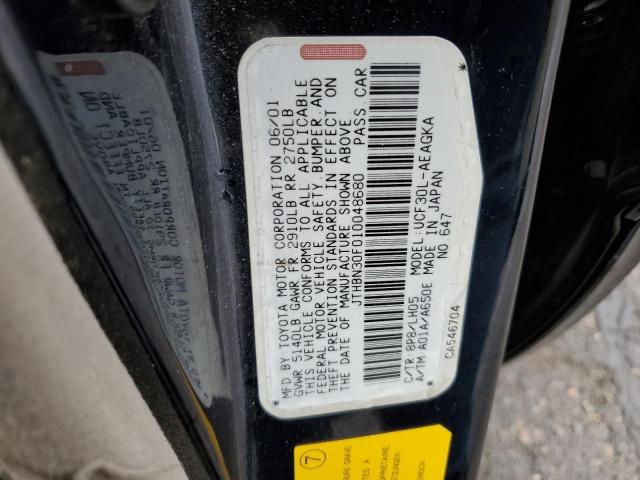 2001 Lexus Ls 430 VIN: JTHBN30F010048680 Lot: 53648294