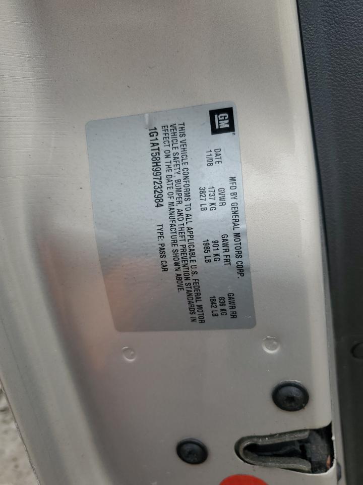 1G1AT58H997232984 2009 Chevrolet Cobalt Lt