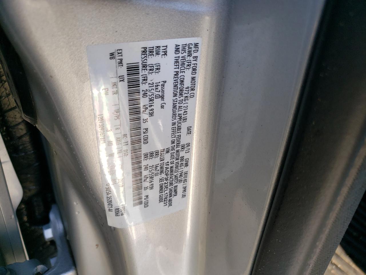 1FADP3F23EL178231 2014 Ford Focus Se