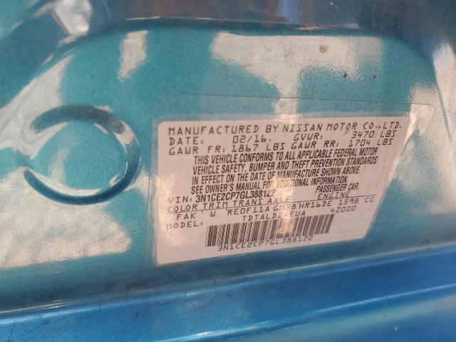 2016 Nissan Versa Note S VIN: 3N1CE2CP7GL388122 Lot: 54782714