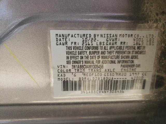 2022 Nissan Sentra Sv VIN: 3N1AB8CV4NY305456 Lot: 56584164