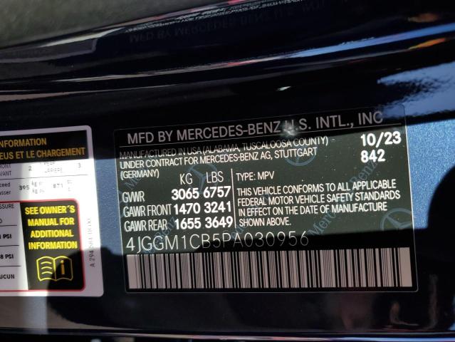 2023 Mercedes-Benz Eqe Suv 350 4Matic VIN: 4JGGM1CB5PA030956 Lot: 53692124