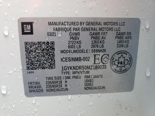 2021 CADILLAC XT5 PREMIU - 1GYKNDRS0MZ189038