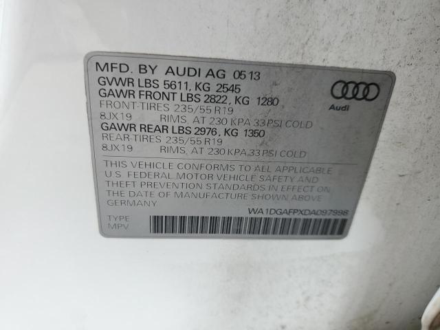 2013 Audi Q5 Premium Plus VIN: WA1DGAFPXDA097998 Lot: 55971224