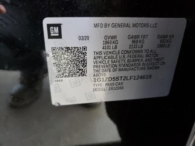Auction sale of the 2020 CHEVROLET MALIBU , vin: 1G1ZD5ST2LF124619, lot number: 56424174
