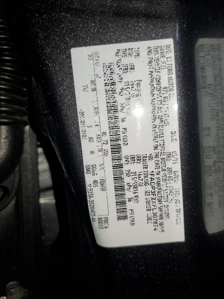 1FADP3F2XFL307874 2015 Ford Focus Se