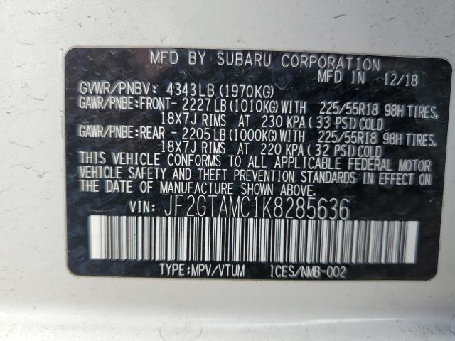 2019 Subaru Crosstrek Limited VIN: JF2GTAMC1K8285636 Lot: 53888924