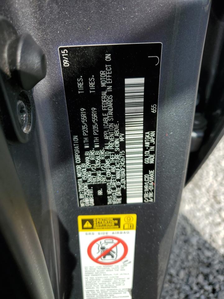 JTJZK1BA0F2426715 2015 Lexus Rx 350