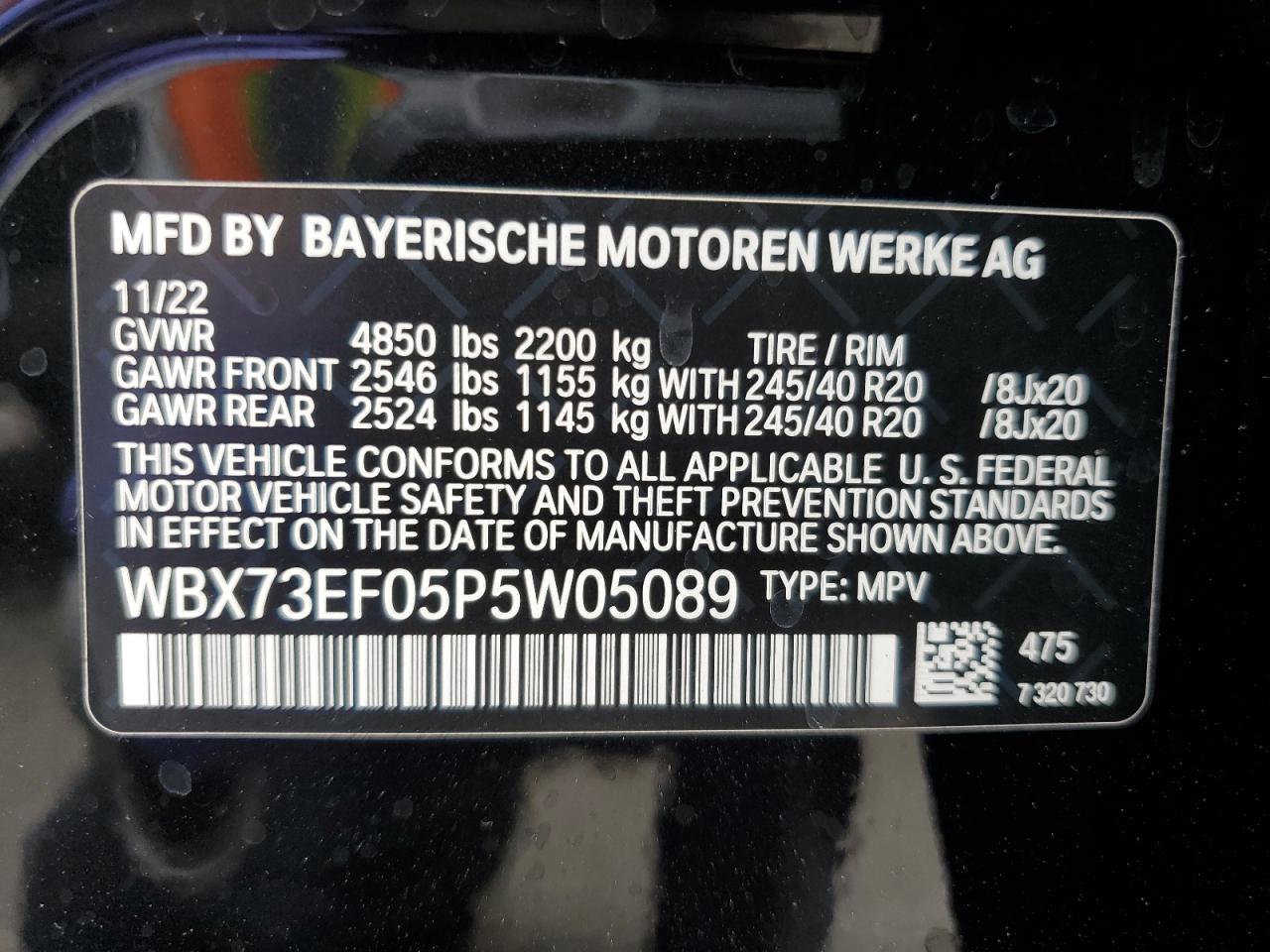 WBX73EF05P5W05089 2023 BMW X1 xDrive28I