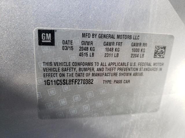 2015 CHEVROLET MALIBU 1LT - 1G11C5SL8FF270382