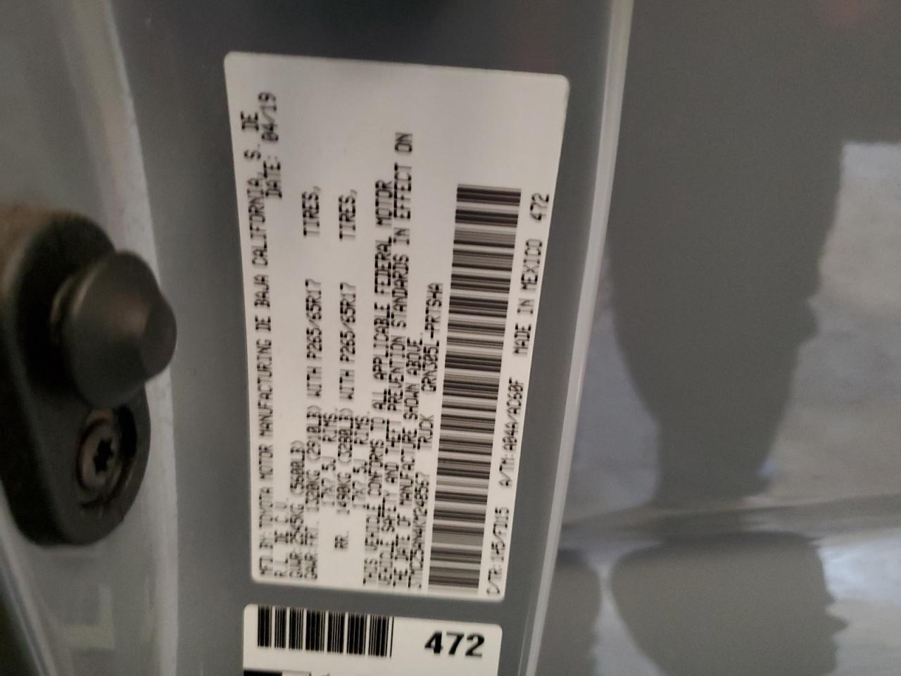 3TMCZ5AN4KM248567 2019 Toyota Tacoma Double Cab