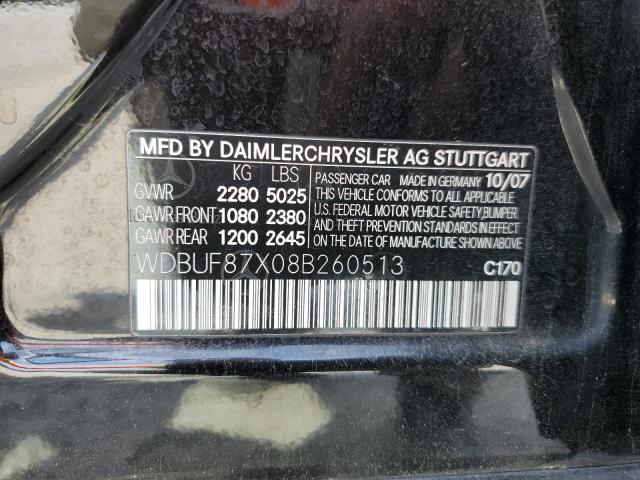 2008 Mercedes-Benz E 350 4Matic VIN: WDBUF87X08B260513 Lot: 54021034