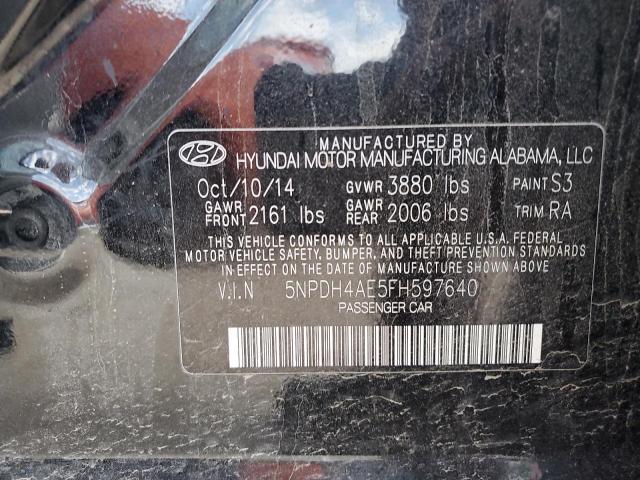 2015 HYUNDAI ELANTRA SE - 5NPDH4AE5FH597640