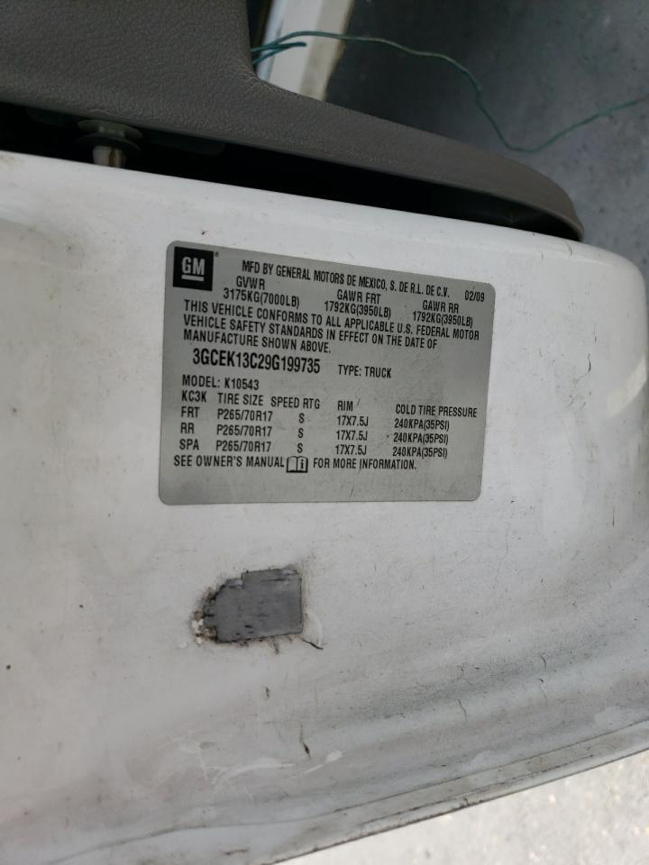 3GCEK13C29G199735 2009 Chevrolet Silverado K1500