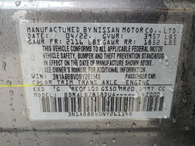 2022 Nissan Sentra S VIN: 3N1AB8BV0NY261148 Lot: 53311294