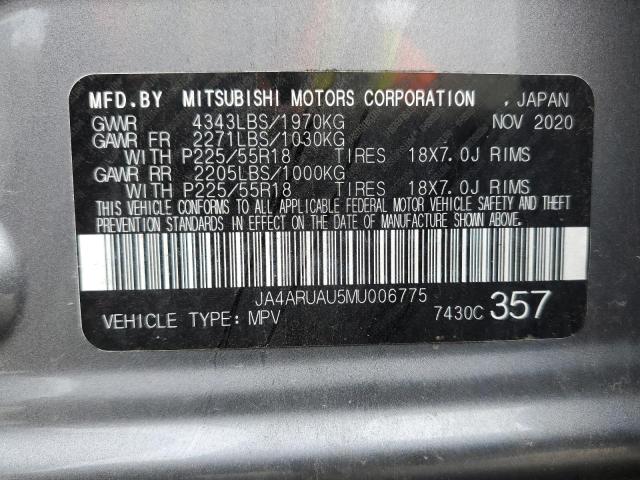 2021 Mitsubishi Outlander Sport Es VIN: JA4ARUAU5MU006775 Lot: 53660184